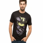 batman ripped half sleeve tshirt front view