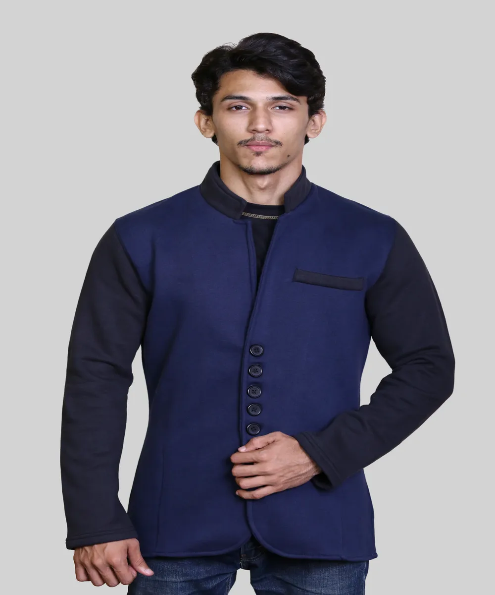 Men Knitted Fleece Coat