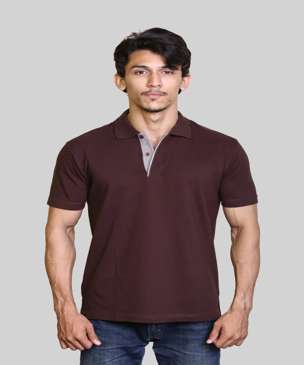 men-mercerised-cotton-polo-shirt-front Men Mercerised Cotton Polo Shirt Front View