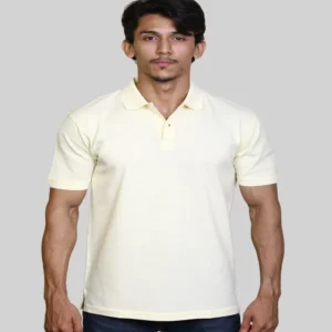 mens classic polo shirt cotton front view