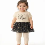 Girls Always Chic Dress Set Front View on Model